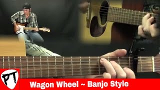 How To Play Wagon Wheel  Guitar Lesson  guitjo  banjitar [upl. by Ahsenaj]