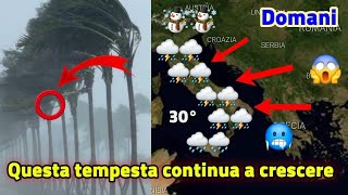 Meteo Italia  ondata di aria fredda e allerta elevata per [upl. by Haisi657]