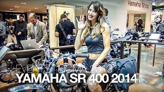 NOUVEAU 2014  EICMA  YAMAHA SR 400 2014 [upl. by Aihsikal129]