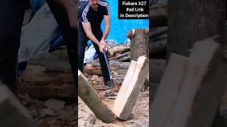 Fiskars X27 VS Long Logs [upl. by Floeter832]