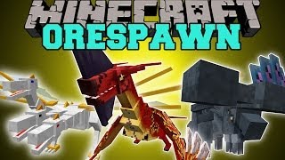 Minecraft ORESPAWN MOD UPDATE BOSSES WEAPONS PETS amp DUNGEONS Mod Showcase [upl. by Hgielah]