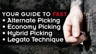 4 Techniques You Need To Know To Play FAST  Picking Guitar Lesson [upl. by Nonrev127]