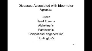 Apraxia Part 2 Ideomotor apraxia [upl. by Yerrok]