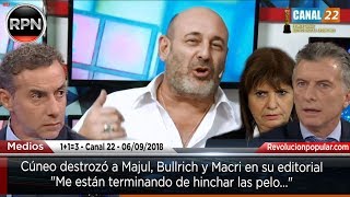 Cúneo destrozó a Majul Bullrich y Macri en su editorial [upl. by Myca]