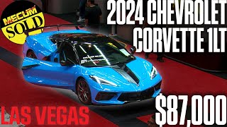 SOLD for 87000 2024 Chevrolet Corvette 1LT Coupe  Mecum Las Vegas 2023 [upl. by Lachlan]