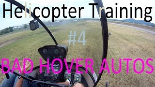 R22 Helicopter Training 4 BAD Hover Autos [upl. by Ardnoek]