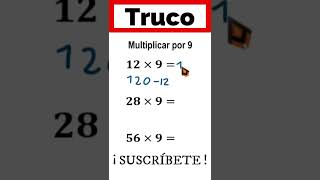 ✅👉 Truco para multiplicar Fácil y Rápido [upl. by Zetrac]