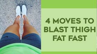 💜 How To Lose Thigh Fat Fast 🏁  4 Amazing Exercises To Lose Thigh Fat For Thinner Legs [upl. by Errised]