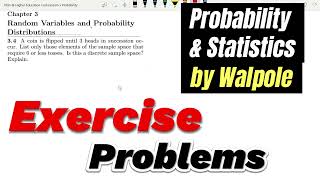 Probability amp Statistics for Engineers amp Scientists by Walpole  Solution Chap 3 [upl. by Papp949]