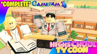 HIGH SCHOOL TYCOON ROBLOX [upl. by Atoiyanap]