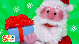 SANTA  ft the Super Simple Puppets  Kids Christmas Music  Super Simple Songs [upl. by Marijo985]