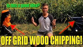 Off Grid Wood Chipper What you need to get this working [upl. by Corbett]