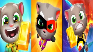 Talking Tom Gold Run Vs Talking Tom Hero Dash Vs Talking Tom Time Rush Android iOS Gameplay [upl. by Colwin828]