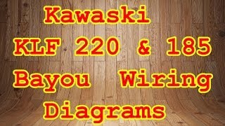 KLF 185 amp 220 Bayou Wiring Diagrams [upl. by Eiramac]