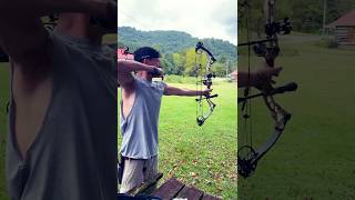 BOW RELEASE EXPLODES Snortwheezekings bow practice  hunting shorts bowhunting deer archery [upl. by Regan]