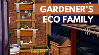 GARDENER’S ECO FAMILY  19 culpepper house  apartment renovation  sims 4 speed build  no cc [upl. by Eivla]