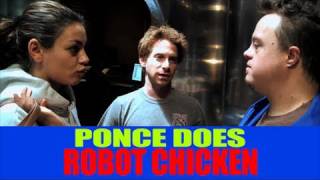 Seth Green Mila Kunis amp Ponce on Robot Chicken [upl. by Adimra]