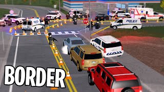 ERLC Border  Multiple Shots fired  Liberty County Roleplay Roblox [upl. by Kriste]