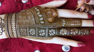 Latest Mehndi Design For Back HandsNew Semi Bridal Mehendi Design For Back Hands [upl. by Torie]