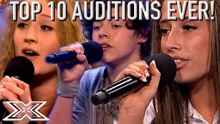 TOP 10 X Factor UK Auditions EVER  X Factor Global [upl. by Sikleb]