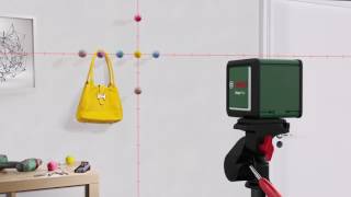 Bosch Quigo Plus Cross Line Laser with Tripod [upl. by Airual]