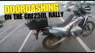 DoorDash Delivery on a CRF250L Rally Lets Find Out [upl. by Jorey]