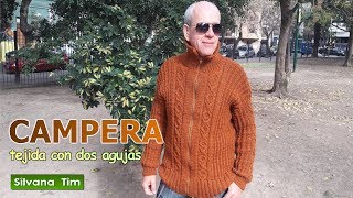 Cómo Tejer Jersey  Abrigo para Hombres Tejido a dos agujas 🤎 Patrones de Tejido 🤎 Silvana Tim [upl. by Wieren]