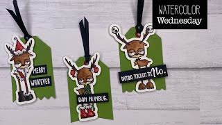 Watercolor Wednesday  Oddball Reindeer [upl. by Auqinot]