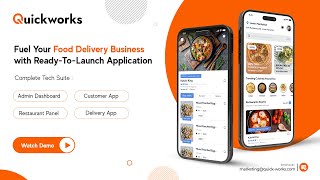 Start Your Food Delivery Business With Quick Delivery  Live Demo  QuickWorks [upl. by Nagy571]