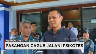 Pasangan Cagub DKI Jakarta 2017 Jalani Psikotes [upl. by Nordna]