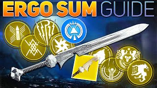 The EVERYTHING SWORD Ergo Sum Rolls amp Guide  Destiny 2 The Final Shape [upl. by Charry612]