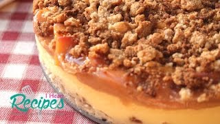 Peach Cobbler Cheesecake  Make amp Bake Cheesecake  I Heart Recipes [upl. by Trueman]