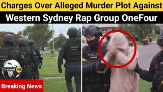 Charges over alleged murder plot against Western Sydney rap group OneFour  Channel 86 Australia [upl. by Riada]