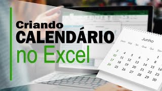 COMO FAZER UM CALENDÁRIO NO EXCEL  Com Fórmulas [upl. by Helbona]