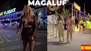 MALLORCA MAGALUF SPAIN NIGHTLIFE WALK TOUR [upl. by Kenon]