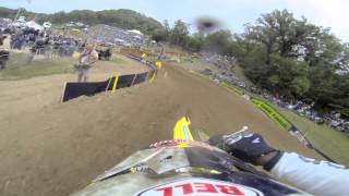 GoPro HD James Stewart Full Moto 2  Spring Creek Mx Lucas Oil Pro Motocross Championship 2013 [upl. by Macknair]