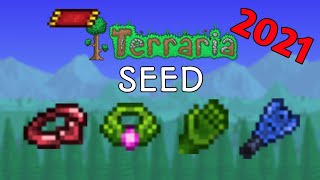 Terraria 14 mobile seed  anklet of the wind feral claw band of regeneration flying carpet etc [upl. by Fisa]