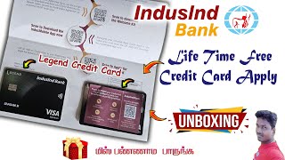 Indusind Bank Legend Credit Card Unboxing Tech and Technics [upl. by Dorry]