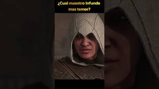 Al Mualim vs Roshan ¿Cual maestro asesino infunde mas miedo 😱 short assassinscreed altair basim [upl. by Dan205]