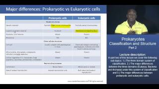 MCAT® Prokaryotes Classification and Structure  Part 1 – Prokaryotic vs Eukaryotic cells [upl. by Analaf]