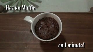 Como Hacer un Muffin de chocolate en minutos [upl. by Metzgar352]