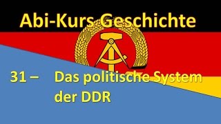 AbiKurs Geschichte  31 Das politische System der DDR [upl. by Akinirt]