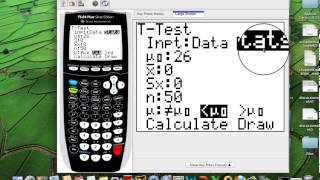 How to do the Hypothesis ttest using the TI84 [upl. by Pugh]