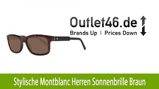 Stylische MONTBLANC Herren Sonnenbrille Braun  Outlet46de [upl. by Gerita]