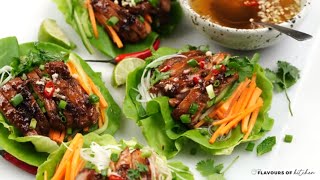 Vietnamese Chicken Lettuce Wrap Made Easy [upl. by Ahseiyt745]