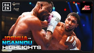 KNOCKOUT CHAOS  Anthony Joshua vs Francis Ngannou Fight Highlights [upl. by Penny799]