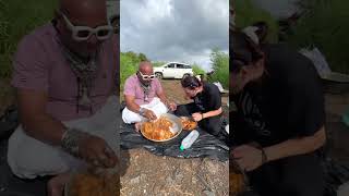 US ki freind loridana ke sath chicken challenge chicken food chicken viralvideos viralshort [upl. by Anuhsal]