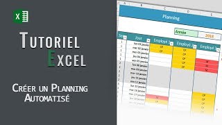 Excel  Créer un planning automatisé [upl. by Calva768]