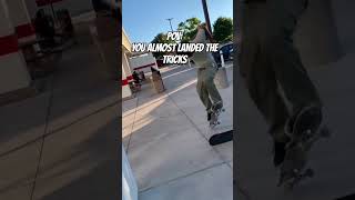 ALMOST LANDED A CAVEMAN hiphop music caveman skateboarding fail funny pov [upl. by Blinni388]