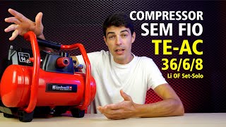 COMPRESSOR SEM FIO EINHELL  TEAC 3668 Li OF SetSolo [upl. by Ettennod]